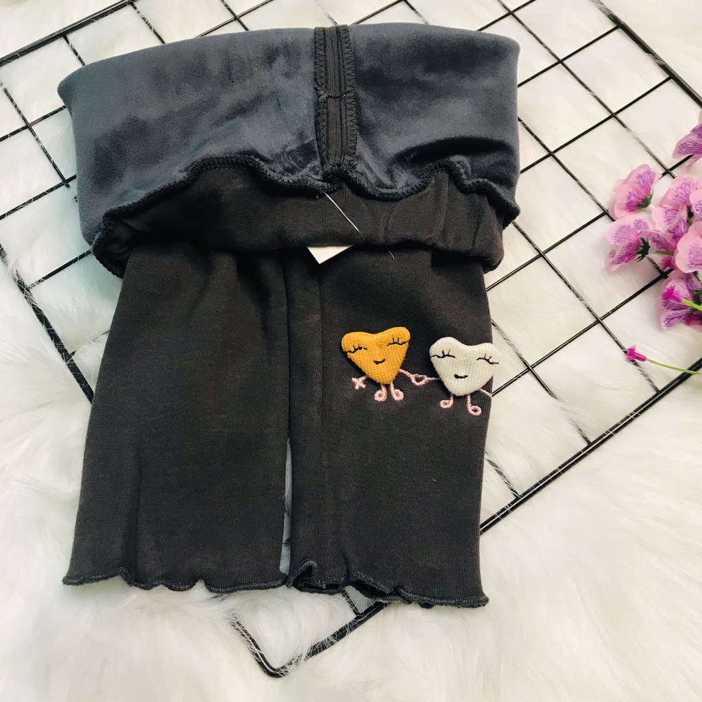 Quần legging lót lông bé gái size 8-17kg hàng QC