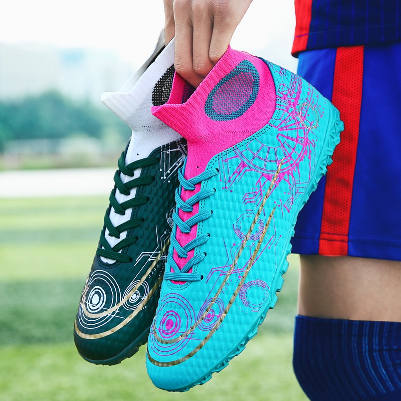 Giày bóng đá Futsal 2020 thiết kế cổ cao chuyên nghiệp size 34-46 thích hợp cho sân cỏ nhân tạo / sân cỏ tự nhiên