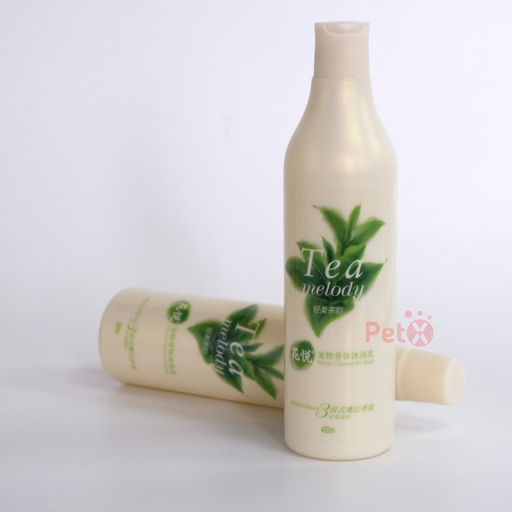 Sữa tắm / Dầu tắm Joyce&amp;Dolls hương Tea trà xanh 400ml làm mềm mượt lông, khử mùi, lưu hương thơm chuẩn SPA chó