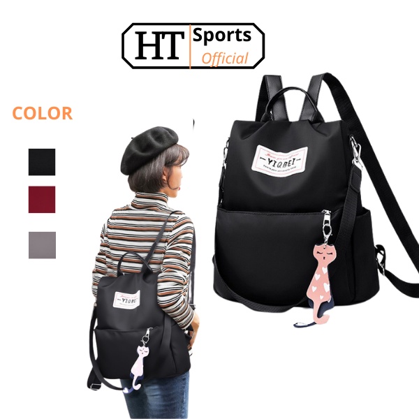 Balo nữ thời trang Hàn Quốc HT Sports chất liệu cao cấp chống thấm nước, bền đẹp đi học đi chơi