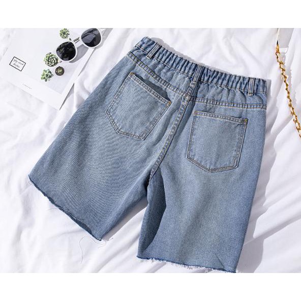 Quần short jeans đánh rách ulzzang