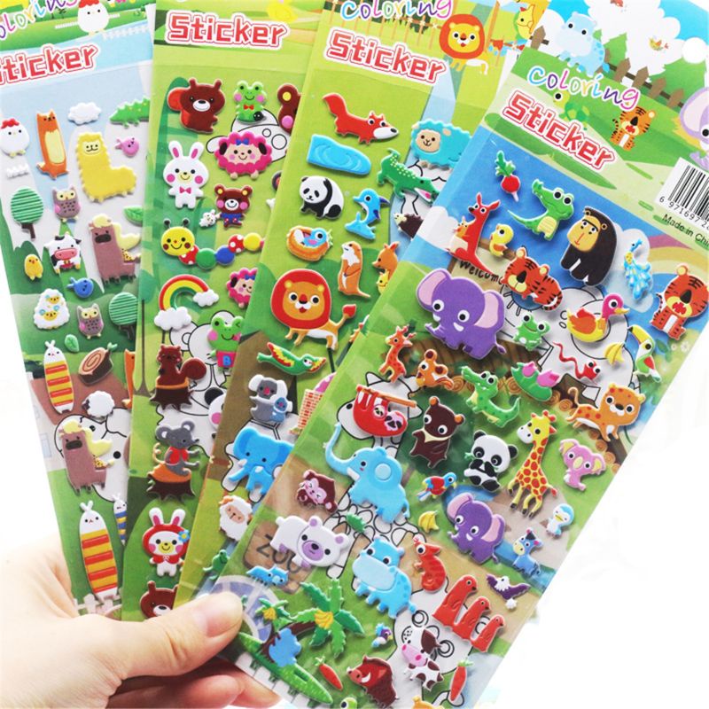 Sticker Thổi Bong Bóng Họa Tiết Graffiti Cho Bé