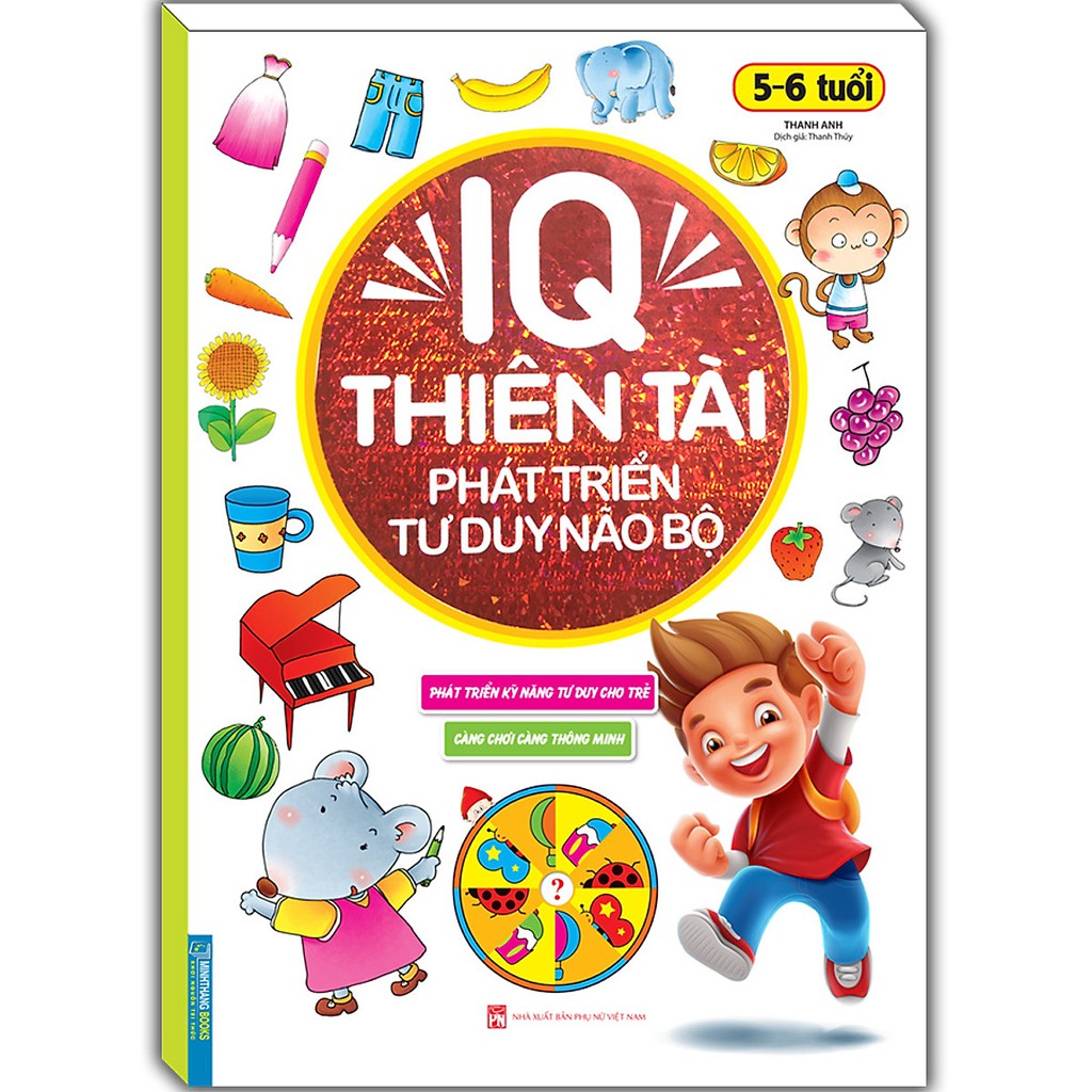 Sách - IQ thiên tài phát triển tư duy não bộ 5- 6 tuổi