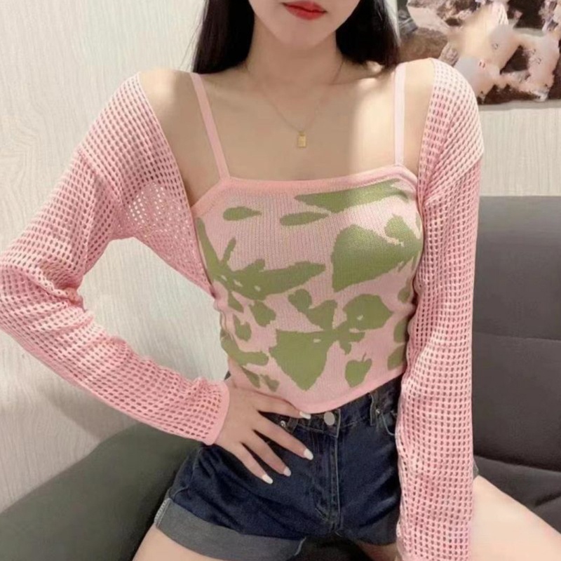 Áo Khoác Cardigan Chống Nắng Họa Tiết Bướm Thời Trang Cho Nữ