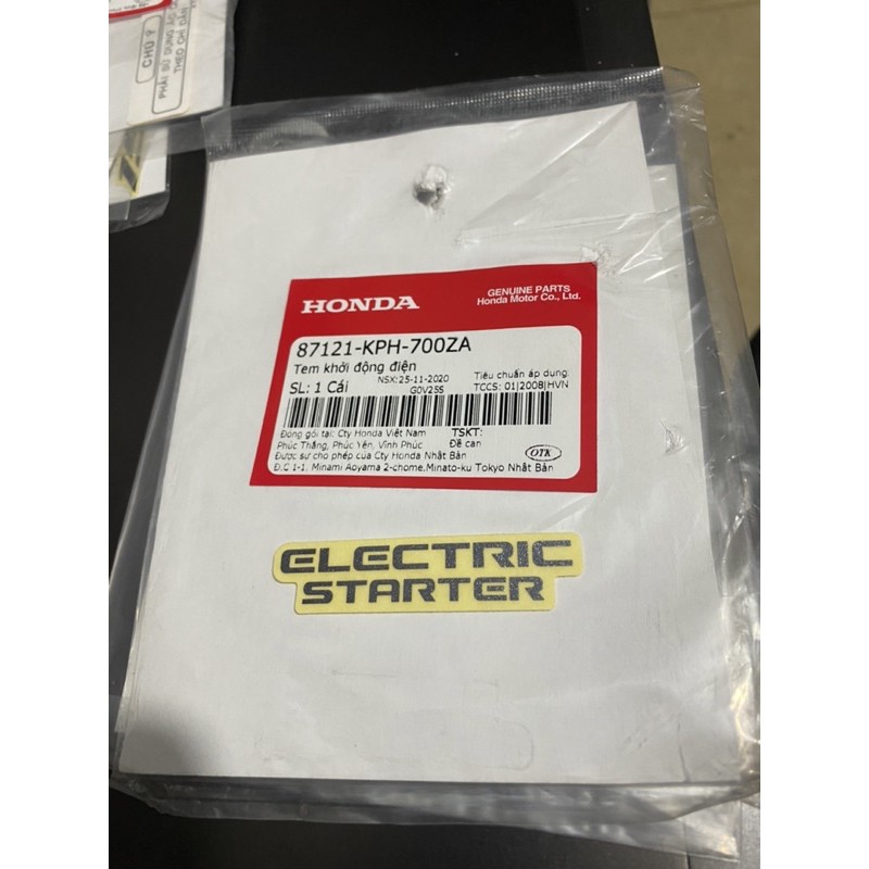 Tem Chính Hãng Honda