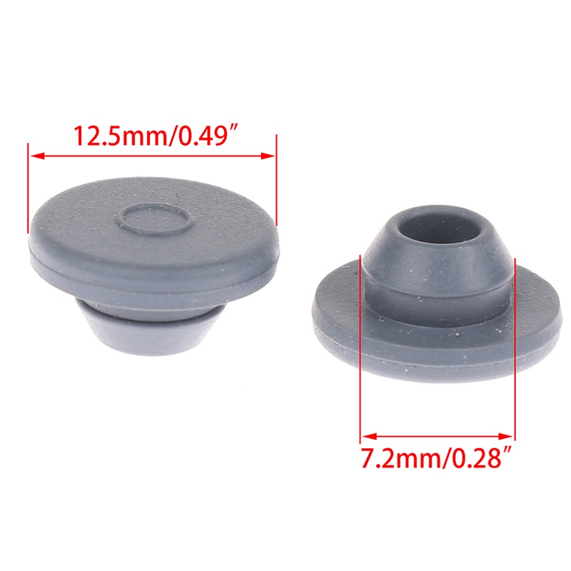 Bộ 100 Chai Thủy Tinh Cao Su Đóng Kín 13mm
