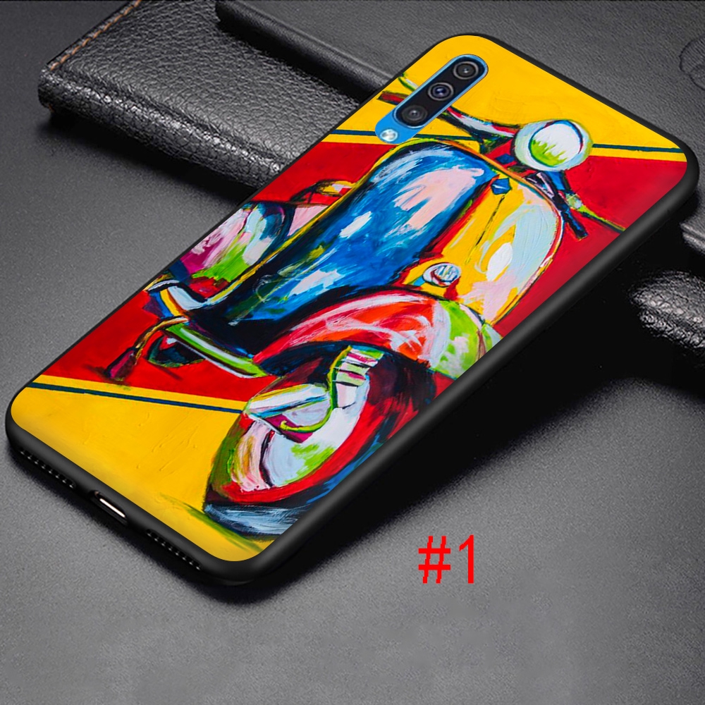 Ốp Lưng Silicone Mềm In Hình Xe Scooter Vespa Cho Samsung Galaxy J4 Core 2018 J6 Plus J7 J8 2018