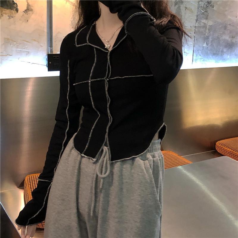 Áo polo Ngắn Tay Phối Màu Tương Phản Thiết Kế Đơn Giản Thời Trang Hàn Quốc