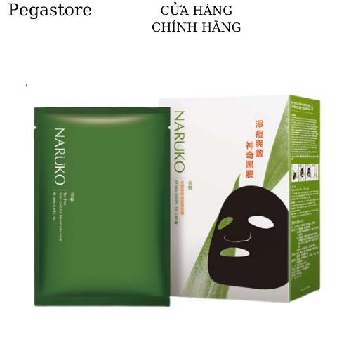 Mặt nạ giấy Naruko Tea Tree Clear Mask - Mặt nạ cấp ẩm dưỡng trắng da tràm trà Naruko 26ml