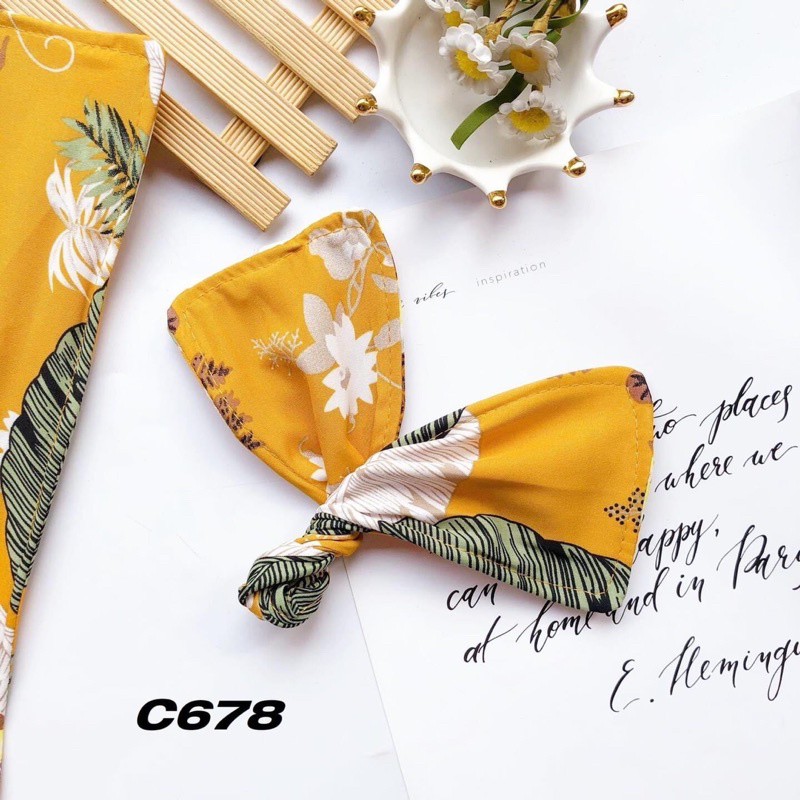 Buộc tóc xoắn nơ nữ