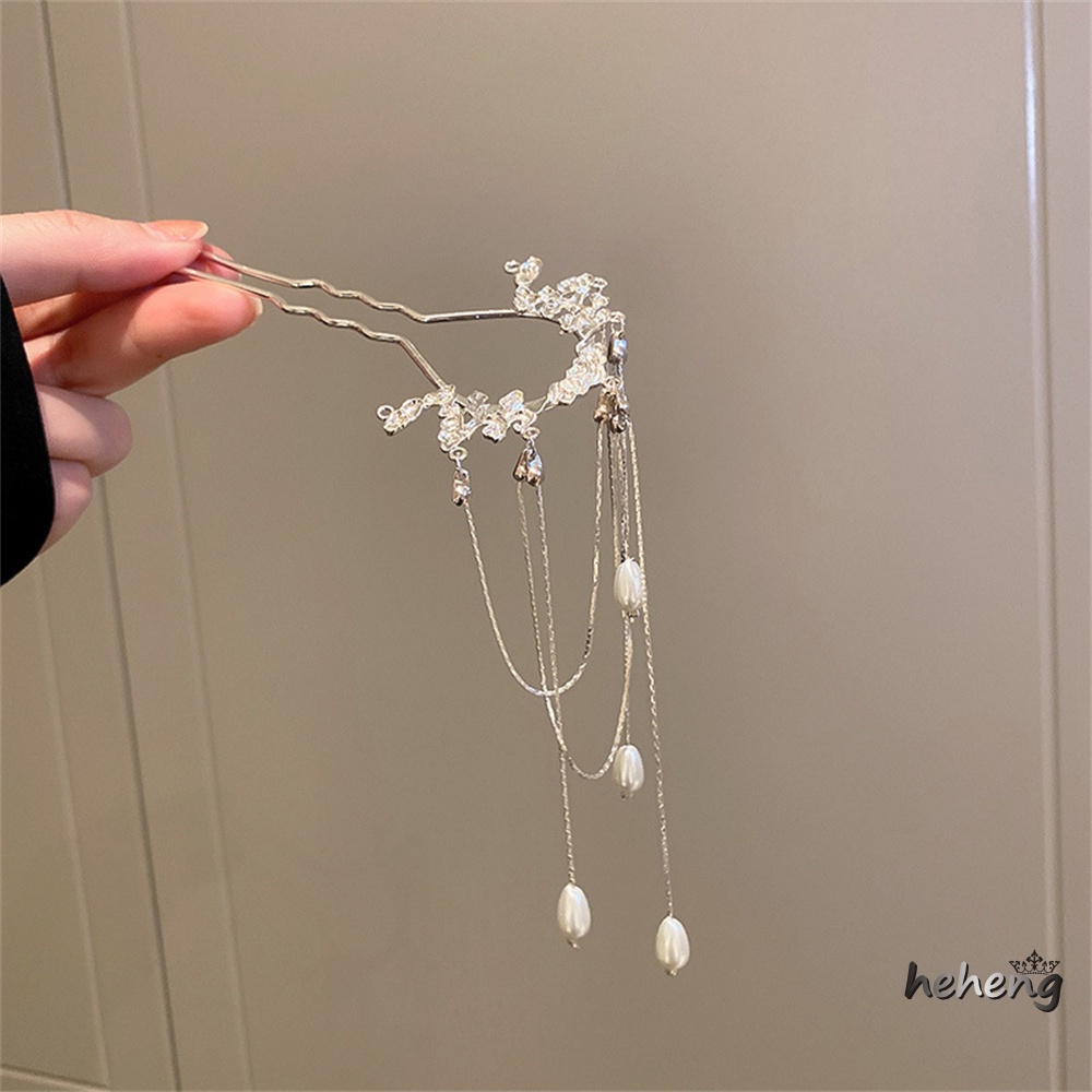 Trâm Cài Tóc Trung Hoa Đính Ngọc Trai Thời Trang Cho Nữ