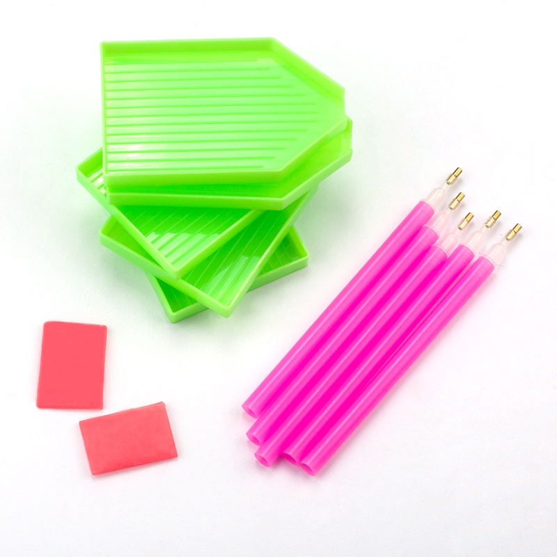 Qiao Bộ Dụng Cụ Làm Tranh Đính Đá Tự Làm Có Que Dính