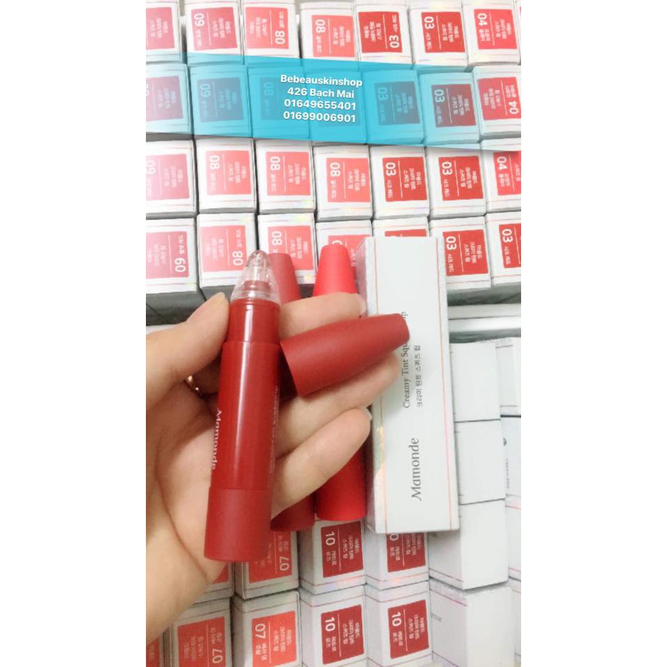 Son kem bóp Mamonde Creamy Tint Squeeze Lip -Huynmio