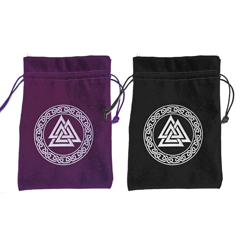 Túi đựng bài tarot chất liệu flannel 13x18cm phối họa tiết độc đáo