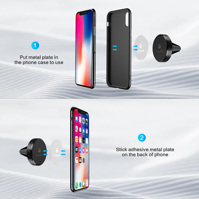 FLOVEME Mini Air Vent Outlet Car-Styling Magnetic Car Phone Mount Stand Holder