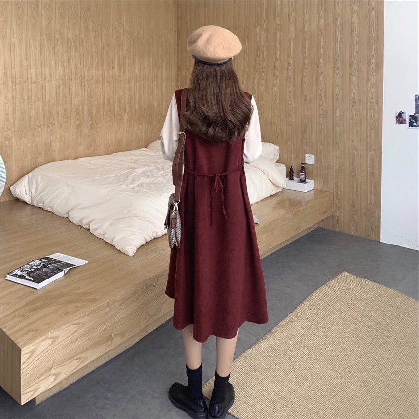 Váy Dài VINTAGE 🔥FREESHIP🔥 Đầm Nhung Dáng Xòe- Hàng CAO CẤP | BigBuy360 - bigbuy360.vn