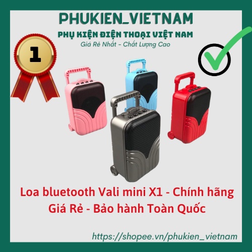 [Mã ELHACE giảm 4% đơn 300K] Loa bluetooth Vali mini X1