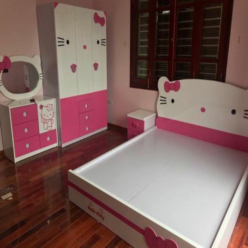 Giường mèo hello kitty cho bé 1m9