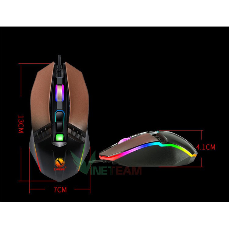 Chuột chuyên game Limeide X2 led RGB Chính hãng -dc3416