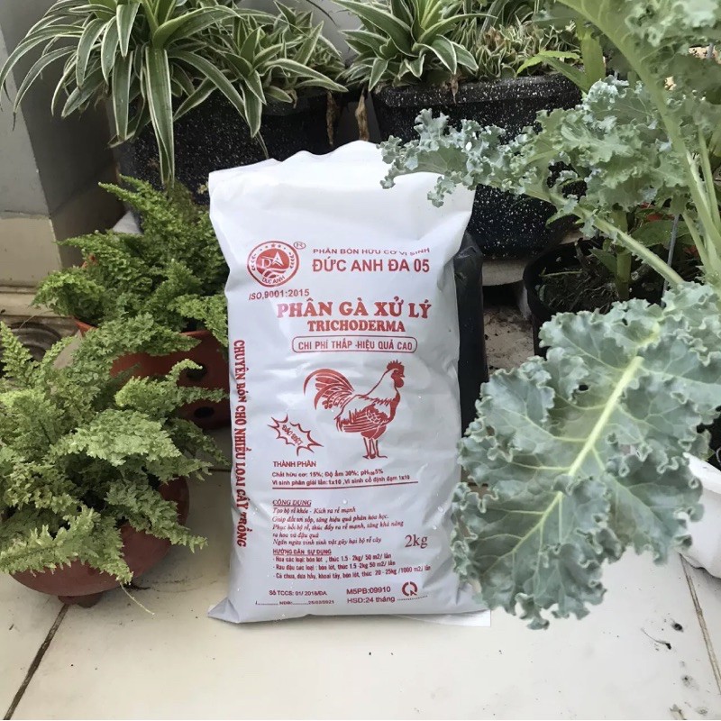 Phân gà hữu cơ vi sinh gói 2kg có dạng bột và dạng viên nén
