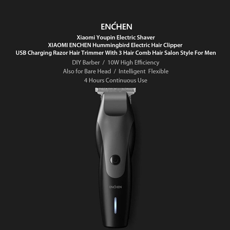 Tông đơ cắt tóc điện Xiaomi Enchen 10W sạc lại được tiện lợi dành cho bé và người lớn