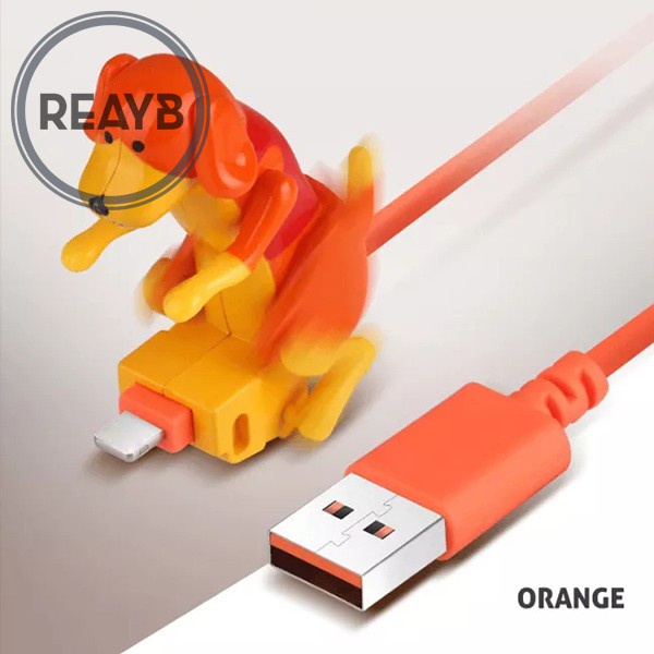 Dây cáp sạc nhanh trang trí hình chú chó vui nhộn thích hợp cho nhiều dòng điện thoại di động Type-C