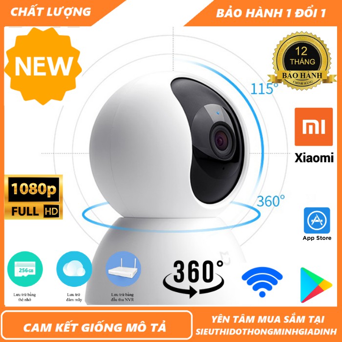 Camera wifi Camera xiaomi Full HD 1080p Kèm thẻ 64GB