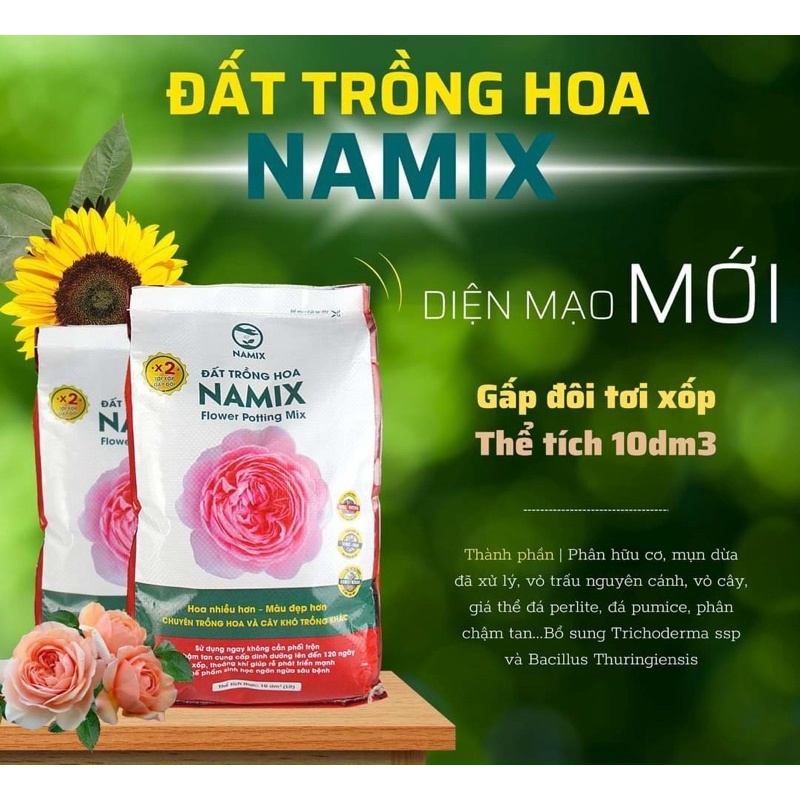 Đất trồng hoa Namix 10dm3