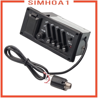[Simhoa1] Đàn Guitar Dân Gian 545R 4 Băng EQ Equalizer Piezo Pickup Tuner Amplifier Phần