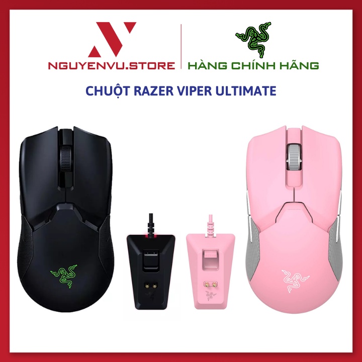 Chuột Gaming Không Dây Razer Viper Ultimate Wireless With Charing Dock - Hàng Chính Hãng