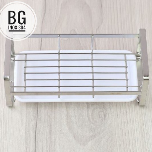 [SUS304]Kệ để đồ rửa bát nhà bếp inox 304 có khay hứng nước