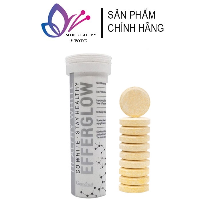 Sủi Trắng Da Cosmeheal Healthy White Efferglow, Viên Uống Trắng Da Hàn Quốc Giúp Bổ Sung Collagen Dưỡng Da Trắng Hồng