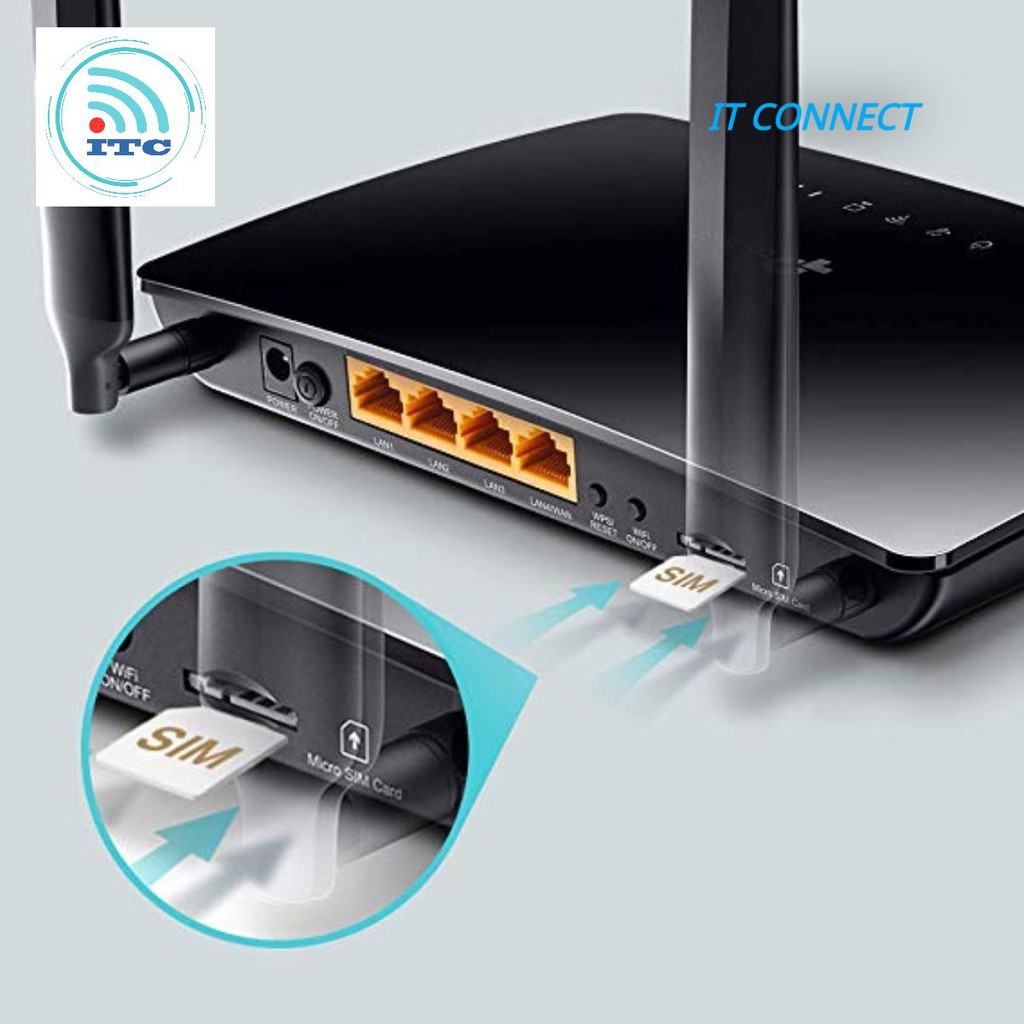 TP-Link 3G/4G LTE N 300Mbps Bộ Phát WiFi -TL-MR6400 - Hàng Chính Hãng