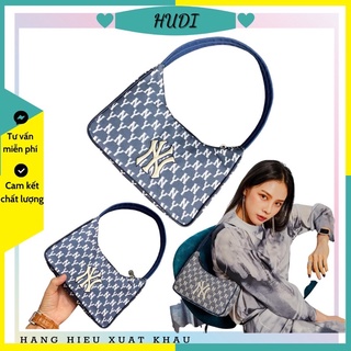 Túi kẹp nách mlb monogram xanh thời trang