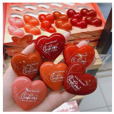 Son Kem Tint Kiss Beauty Trái Tim For Valentine | Thế Giới Skin Care