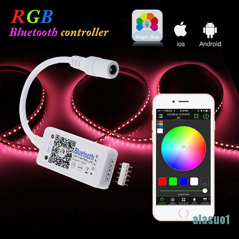 Bộ điều khiển đèn Led kết nối Bluetooth/Wifi mini dành cho dây đèn LED 5050 3528 Rgb/Rgbw