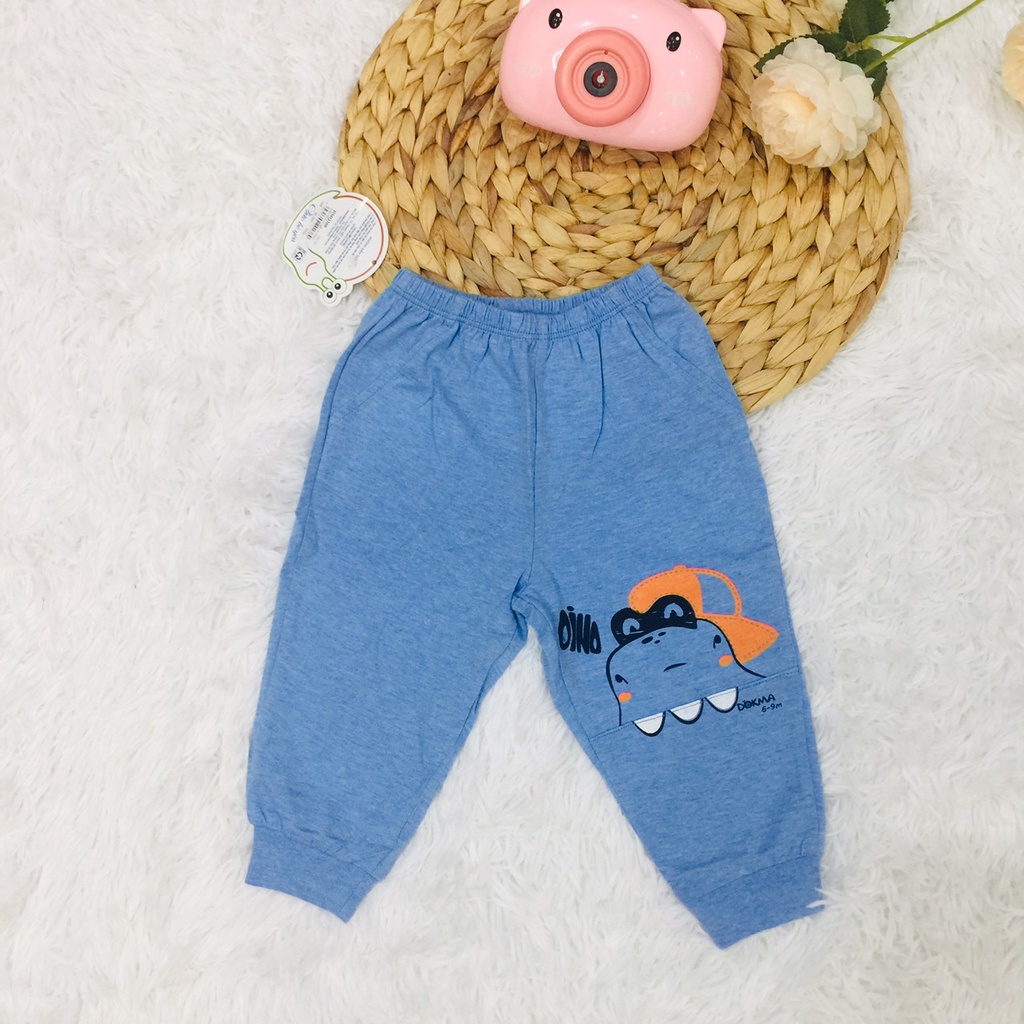 Quần dài cho bé trai thu đông size 6M-24M Dokma sale  DQM200 Lamiha