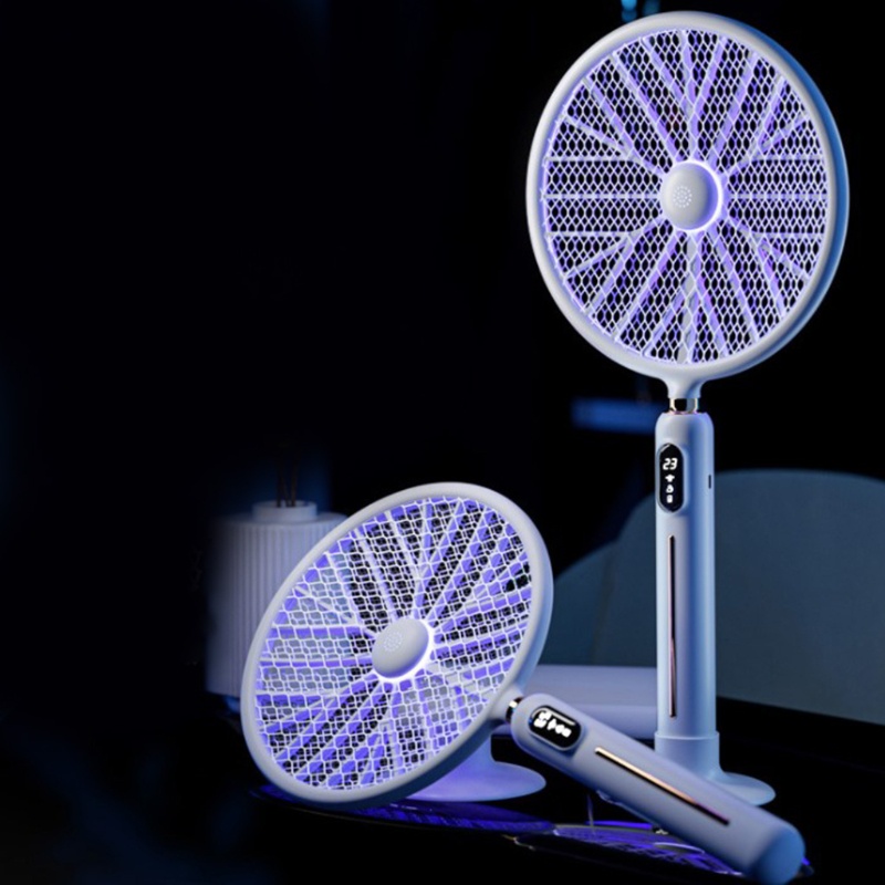 Vợt Điện Bắt Muỗi Thông Minh 3000V Màn Hình LED Hiển Thị