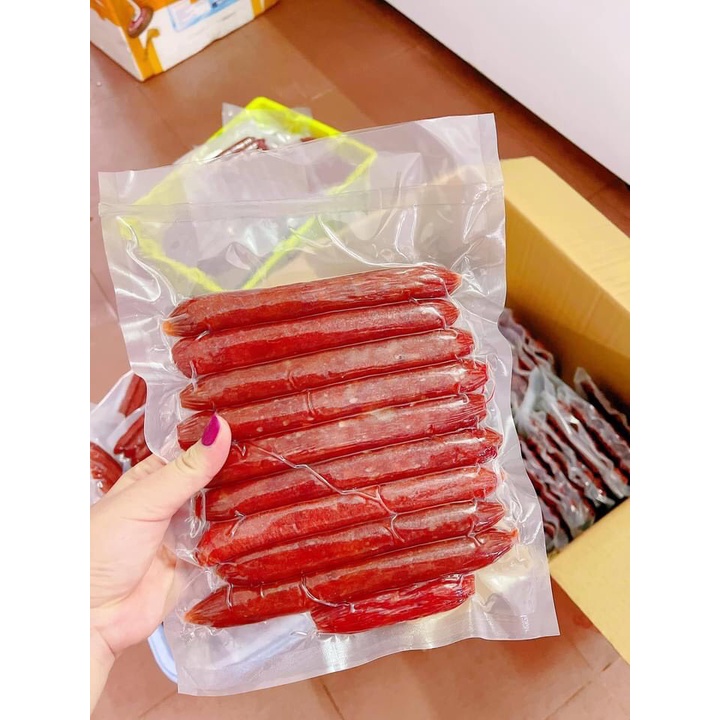 {Gò Vấp} Lạp xưởng tôm - lạp xường heo vỉ 0,5kg không chất bảo quản