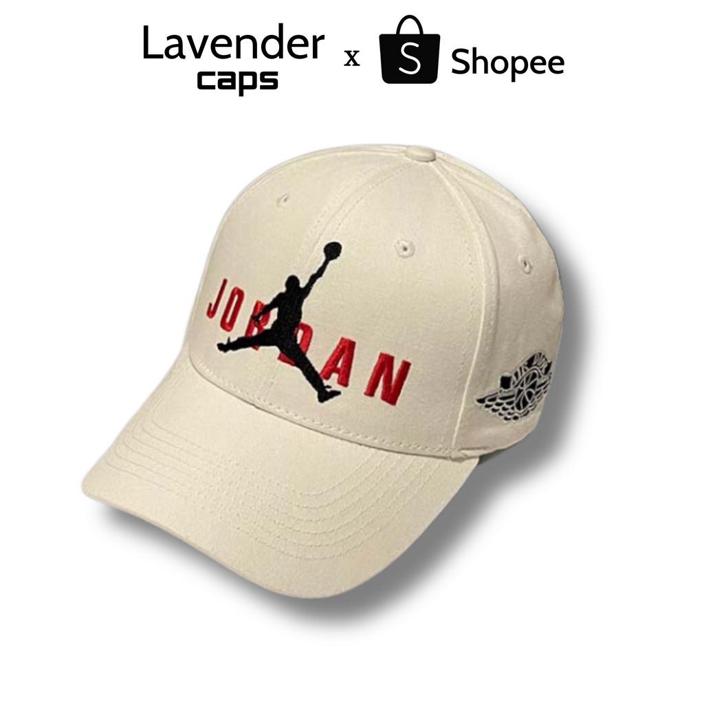 Nón kết mũ lưỡi trai Jordan nâu logo thêu tinh tế dành cho mọi lứa tuổi Free size