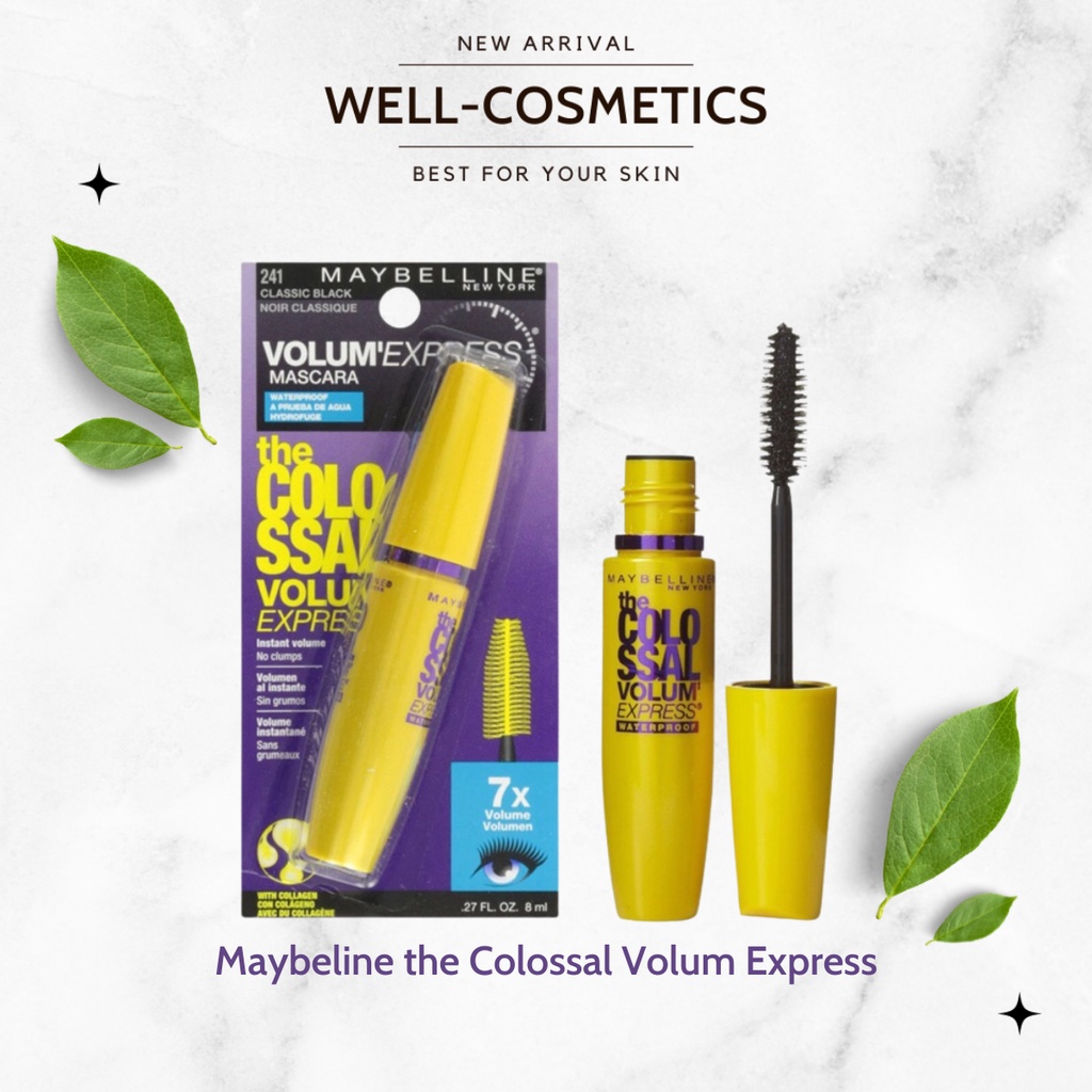 Chuốt mi Macara Colossal Volume Express 9x làm dày và dưỡng mi cong vút