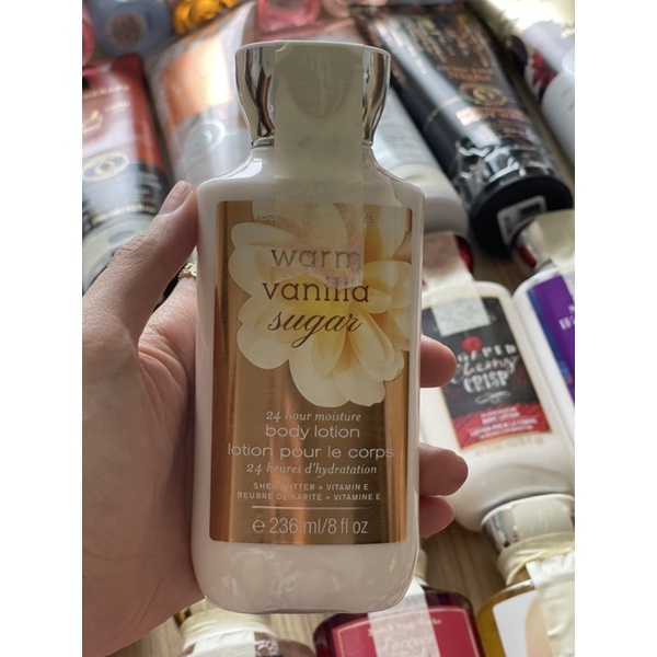 Bộ Sữa Tắm Lotion Xịt Thơm Hand Gel Dưỡng Mịn Da Toàn Thân Bath & Body Works - Warm Vanilla Sugar