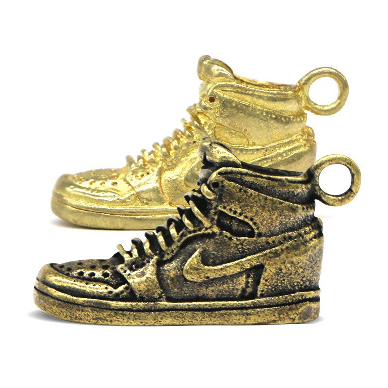 Tượng trang trí móc treo chìa khóa sneaker chất liệu đồng nguyên chất không gỉ sét đem lại may mắn chế tác thủ công