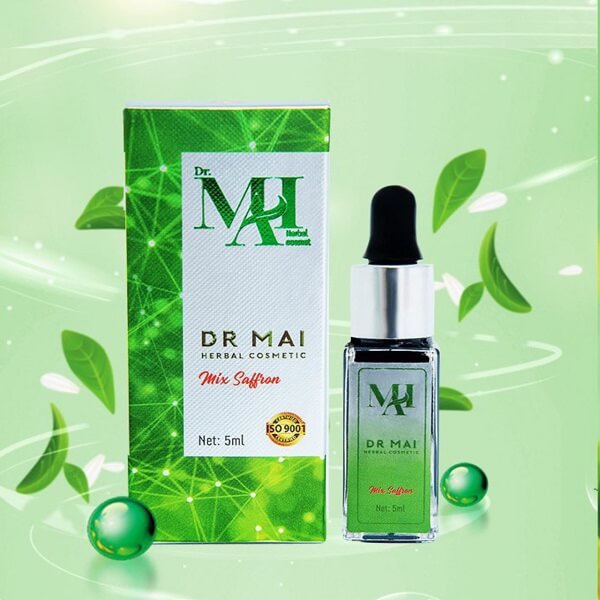 Dr Mai, Dr Mai mix saffron sạch thâm 5ml, làm mịn da, thu nhỏ lỗ chân lông, hết thâm nám