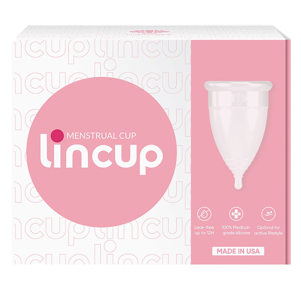 Cốc nguyệt san LinCup Sesitive Lincup nhập khẩu mỹ 100% chính hãng chống tràn đủ 3 size