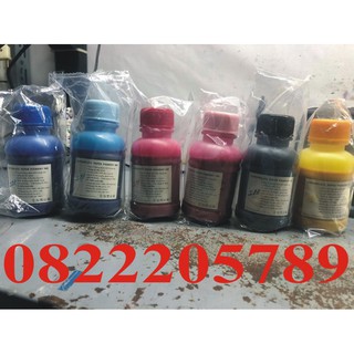 Bộ mực dầu pigment 6 màu x 100ml/1 màu dùng cho máy in epson