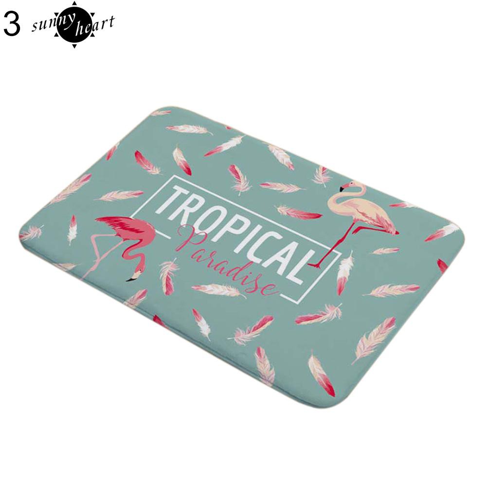 Thảm Chùi Chân Chống Trượt Họa Tiết Hồng Hạc