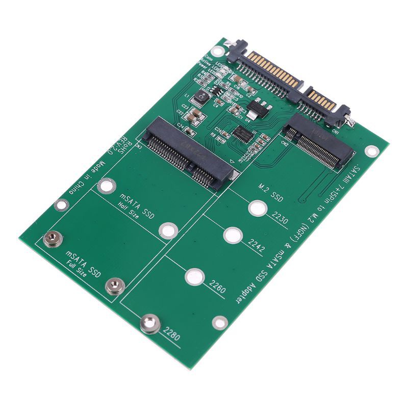 Bộ Chuyển Đổi Ssd Sang Sata 3 Iii Msata & M.2 (B-Key) 2 Trong 1 | BigBuy360 - bigbuy360.vn