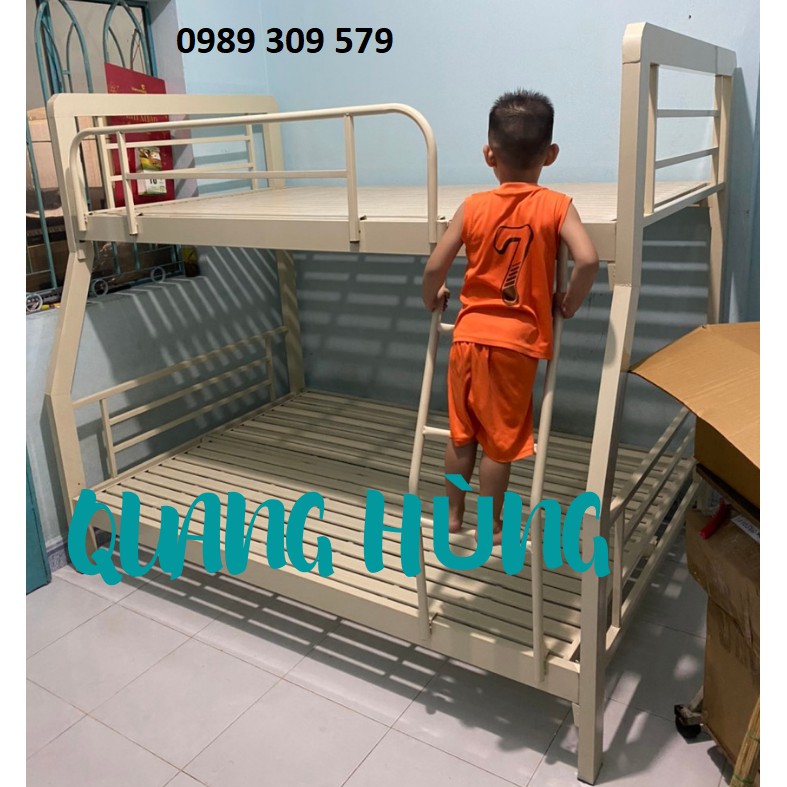 GIƯỜNG TẦNG SẮT HỘP VUÔNG 1M4/1M6 CAO CẤP HCM