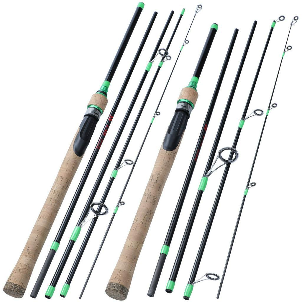 Cần Câu Cá Sougayilang Dùng Với Máy Câu Đứng/Ngang 5 Khúc Sợi Carbon Siêu Nhẹ Trọng Lượng Mồi 7g-28g Dài 1.8m 2.1m 2.4m